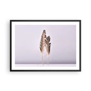 Plagát v čiernom ráme - Proti ničote - 70x50 cm