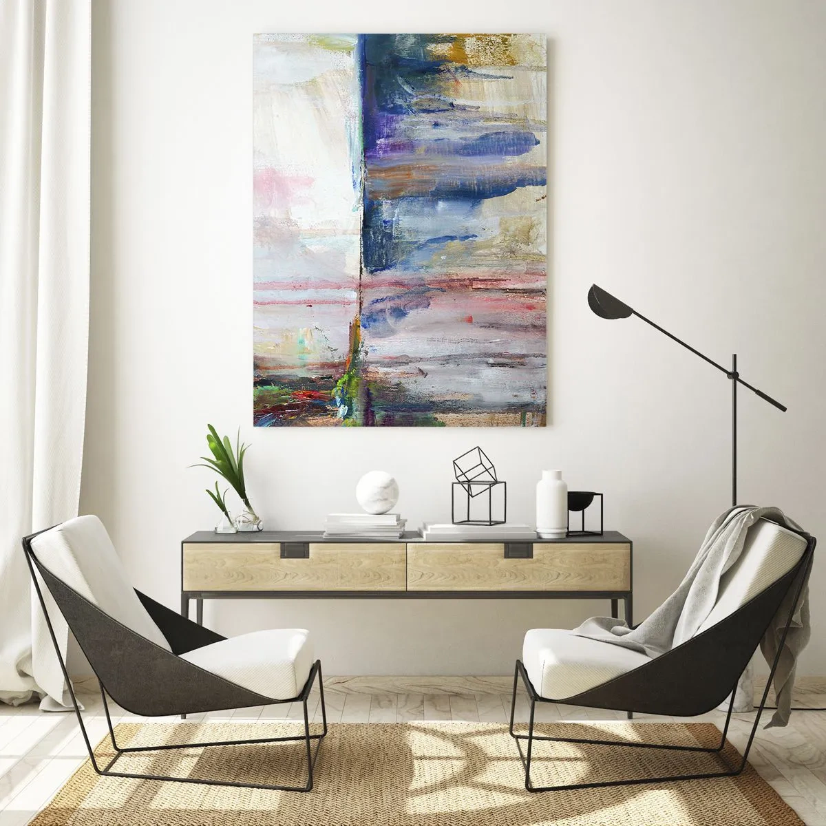 Obraz na skle - Farebné dojmy a asociácie - 50x70 cm