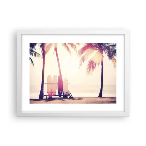 Plagát v bielom ráme - Bude to skvelý deň - 40x30 cm