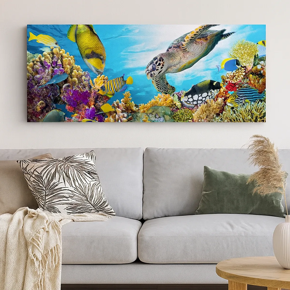 Obraz na plátne - Koralová promenáda - 30x30 cm