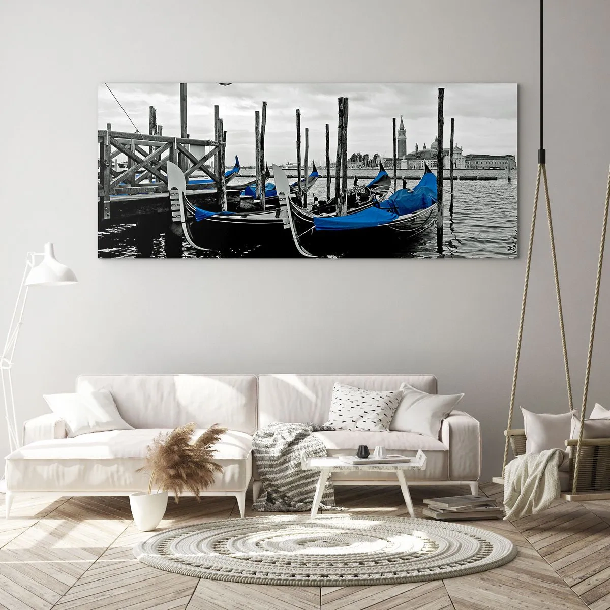 Obraz na skle - Zamyslené Benátky - 100x40 cm