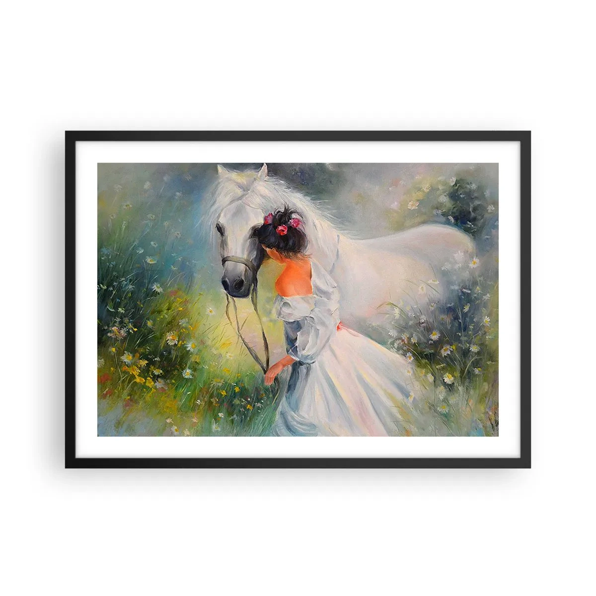 Plagát v čiernom ráme - Ako z krásneho sna - 70x50 cm