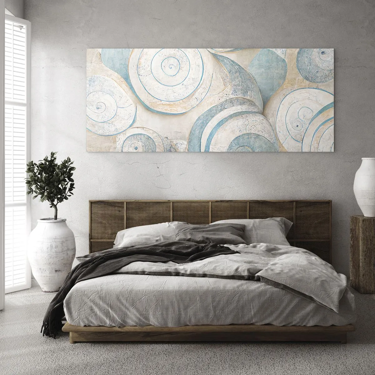 Obraz na skle - Čo skrýva mušľa? - 100x40 cm