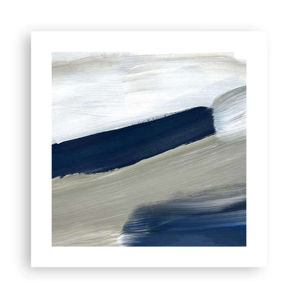 Plagát - Stretnutie s bielou - 40x40 cm