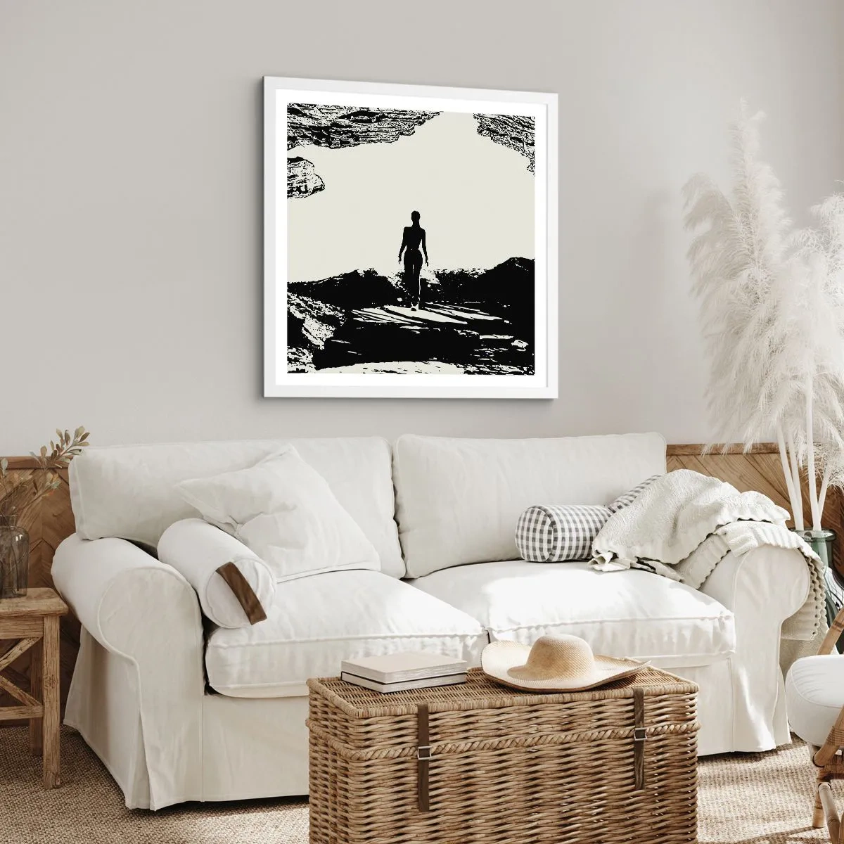 Plagát v bielom ráme - Nový pohľad - 60x60 cm