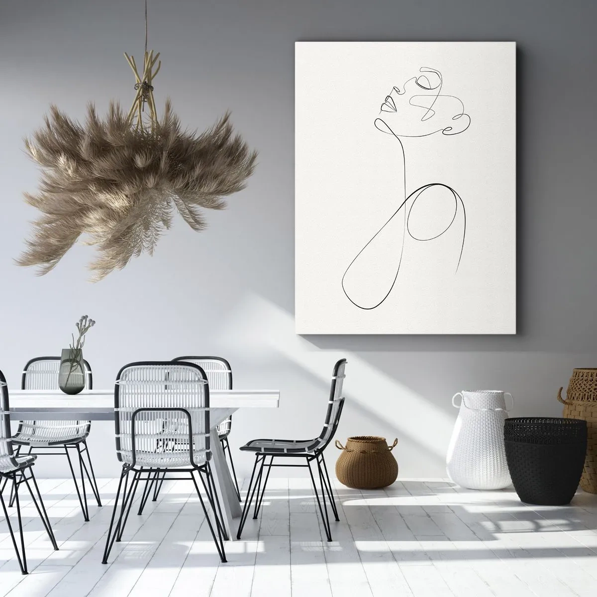 Obraz na plátne - Zamotaná v snoch - 45x80 cm