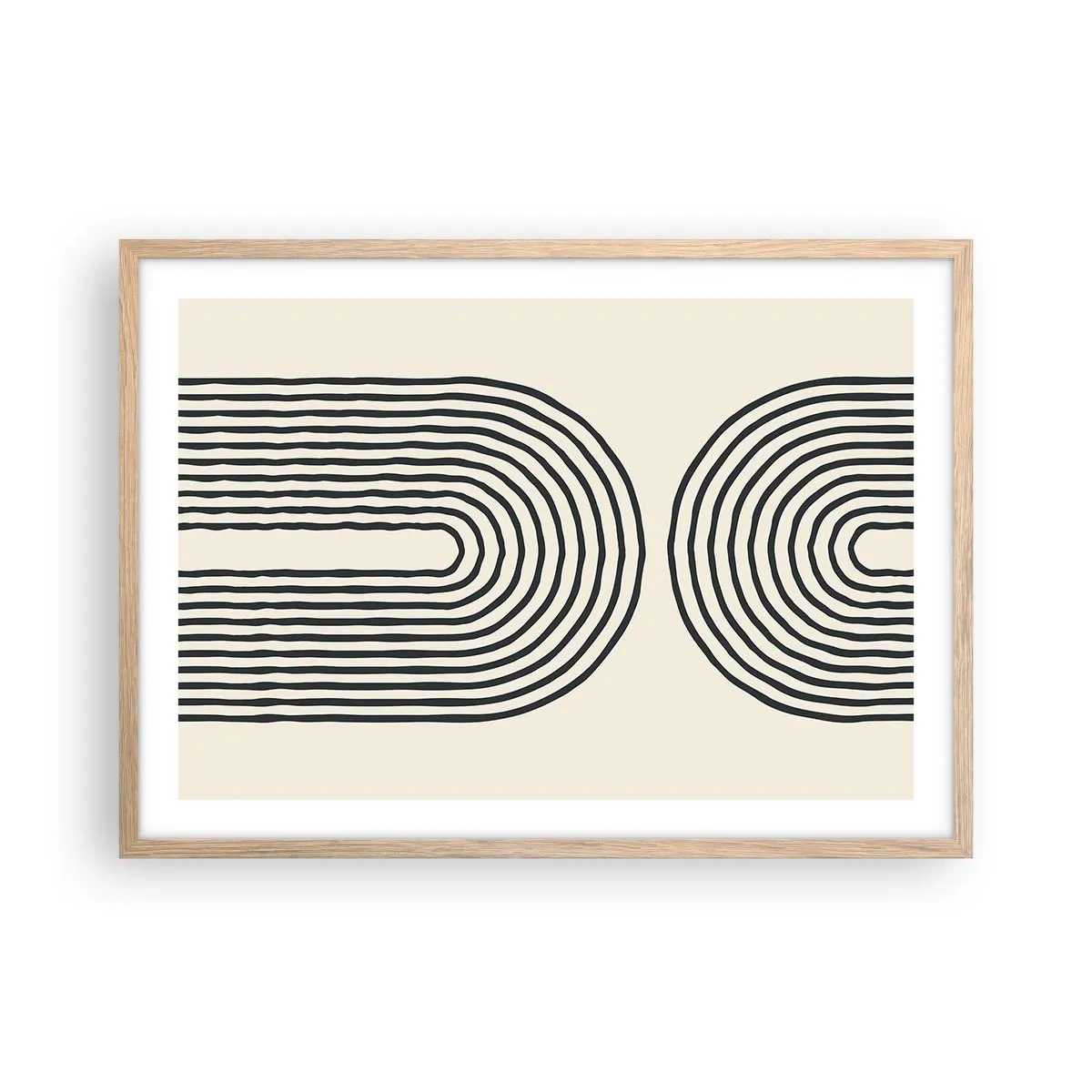 Plagát v ráme zo svetlého duba - Už čoskoro… - 70x50 cm