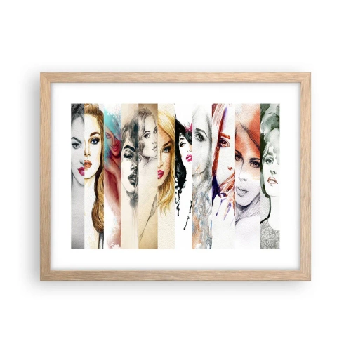 Plagát v ráme zo svetlého duba - A vždy si to TY - 40x30 cm