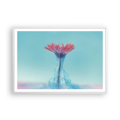 Plagát v bielom ráme - V osviežujúcom objatí - 100x70 cm