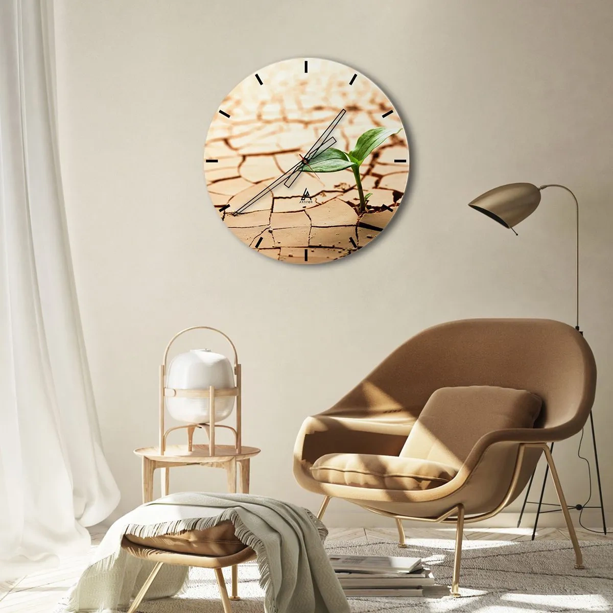 Nástenné hodiny - Nespútaná sila života - 30x30 cm