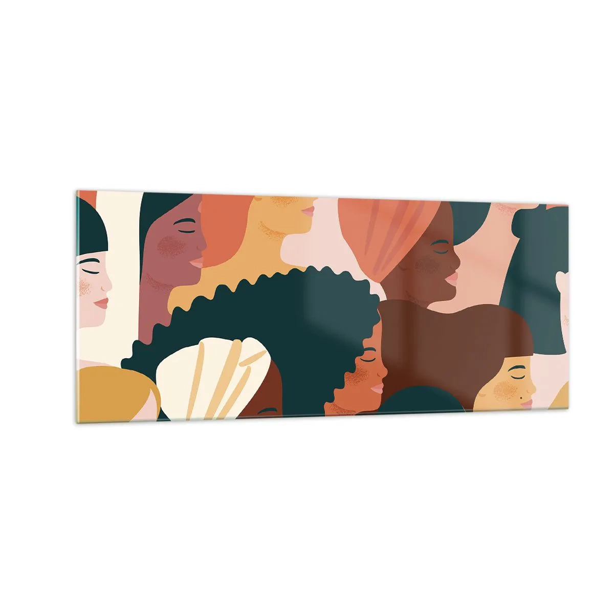 Obraz na skle - Iba ženskosť - 100x40 cm