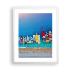 Plagát v bielom ráme - Z vtáčej perspektívy - 40x50 cm