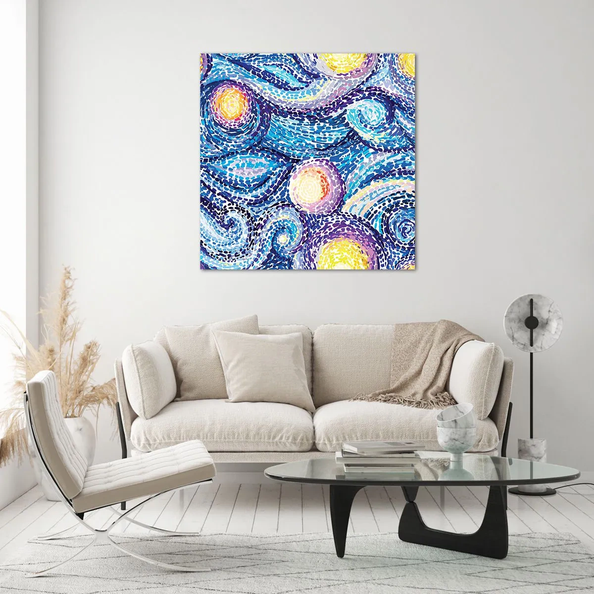 Obraz na skle - Z obrazu van Gogha - 30x30 cm