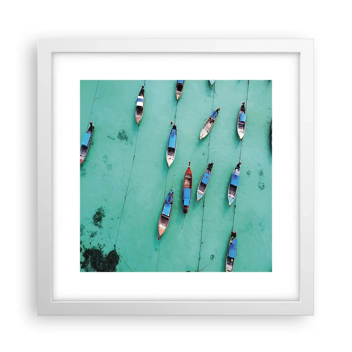 Plagát v bielom ráme - V radostnom očakávaní - 30x30 cm