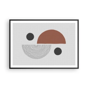 Plagát v čiernom ráme - Dokonalosť kruhu - 100x70 cm