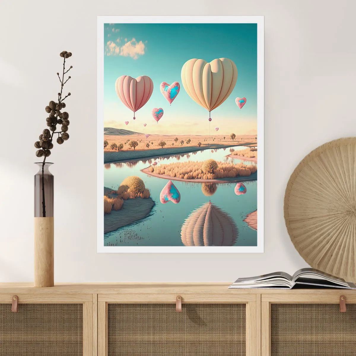 Plagát - Láska ťa nechá vzlietnuť - 40x50 cm