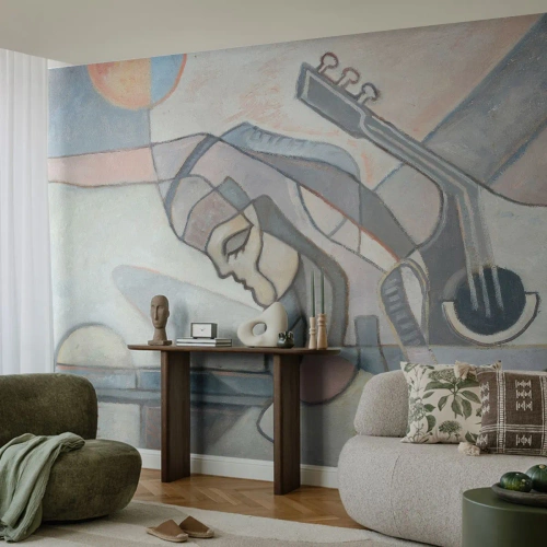 Fototapeta Premium Canvas - V moci hudby - Abstrakcia, kubizmus, Ľudia - 500x350 cm