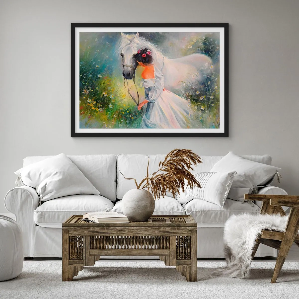 Plagát v čiernom ráme - Ako z krásneho sna - 70x50 cm