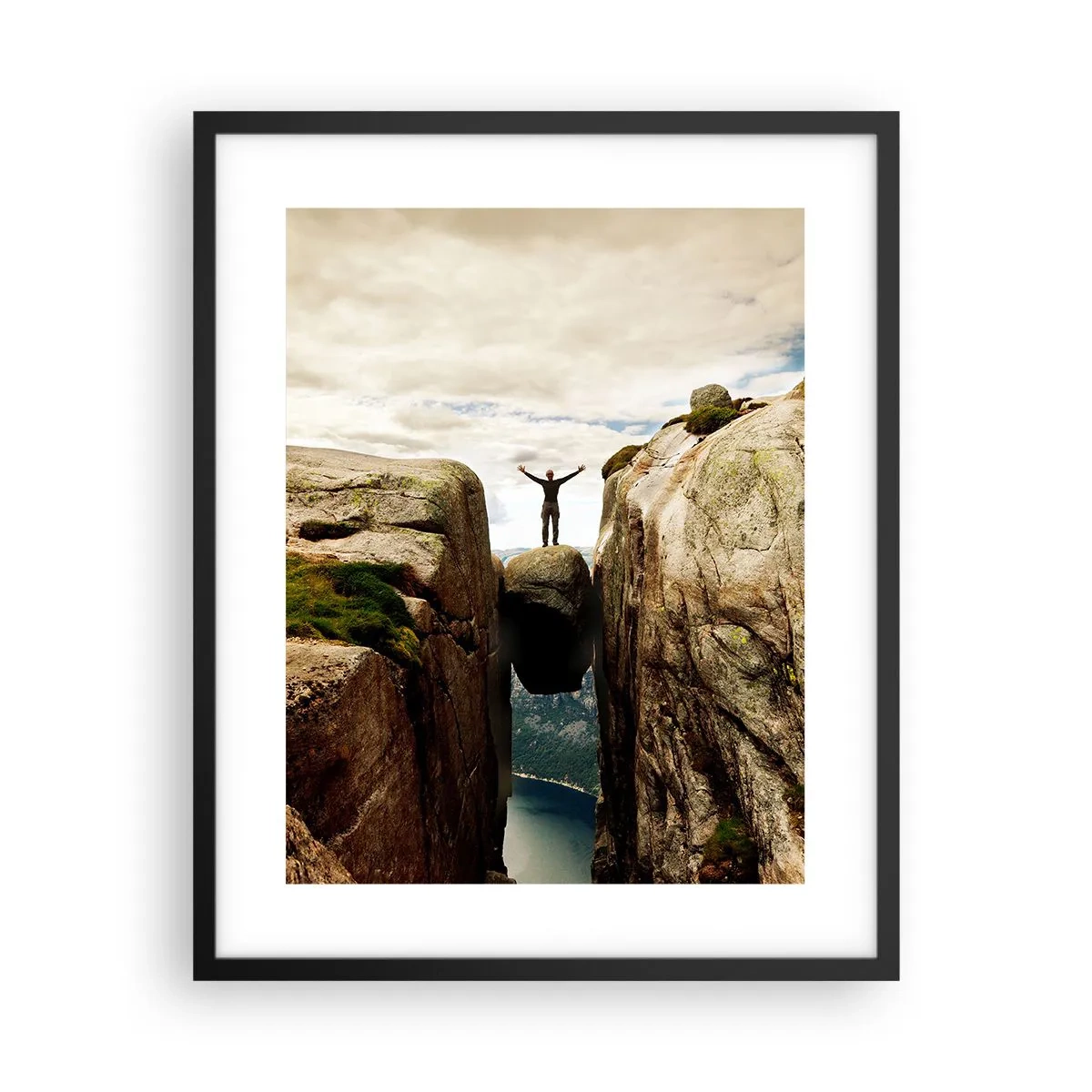 Plagát v čiernom ráme - Ako sa cítim?! - 40x50 cm