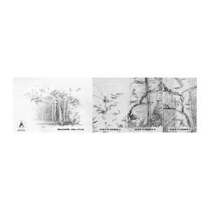 Vzorka fototapety Premium Canvas - Svetlo brezového lesa - les, Breza, Stromy - 100x30 cm