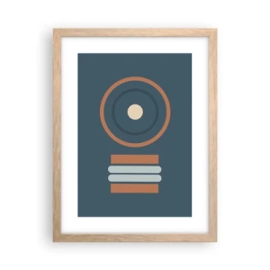 Plagát v ráme zo svetlého duba - Podstata vecí - 30x40 cm