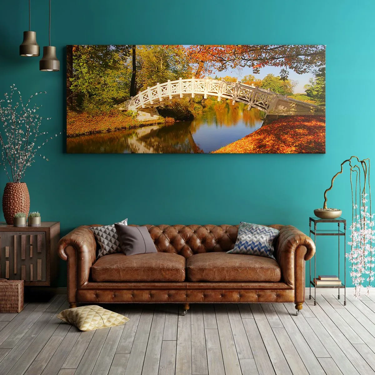 Obraz na plátne - Na bielom mostíku vzdychov - 120x50 cm
