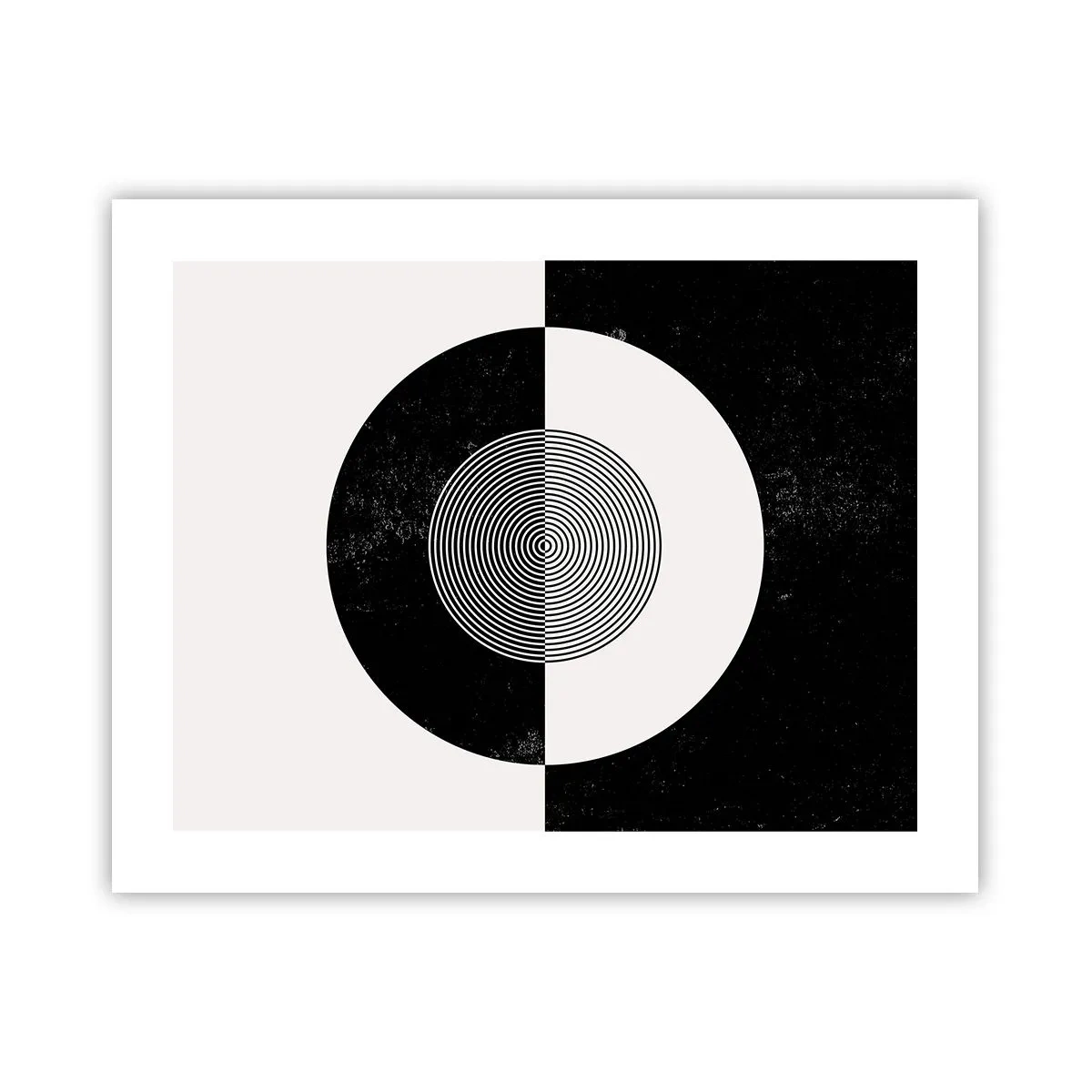 Plagát - Harmónia v čiernej a bielej - 50x40 cm