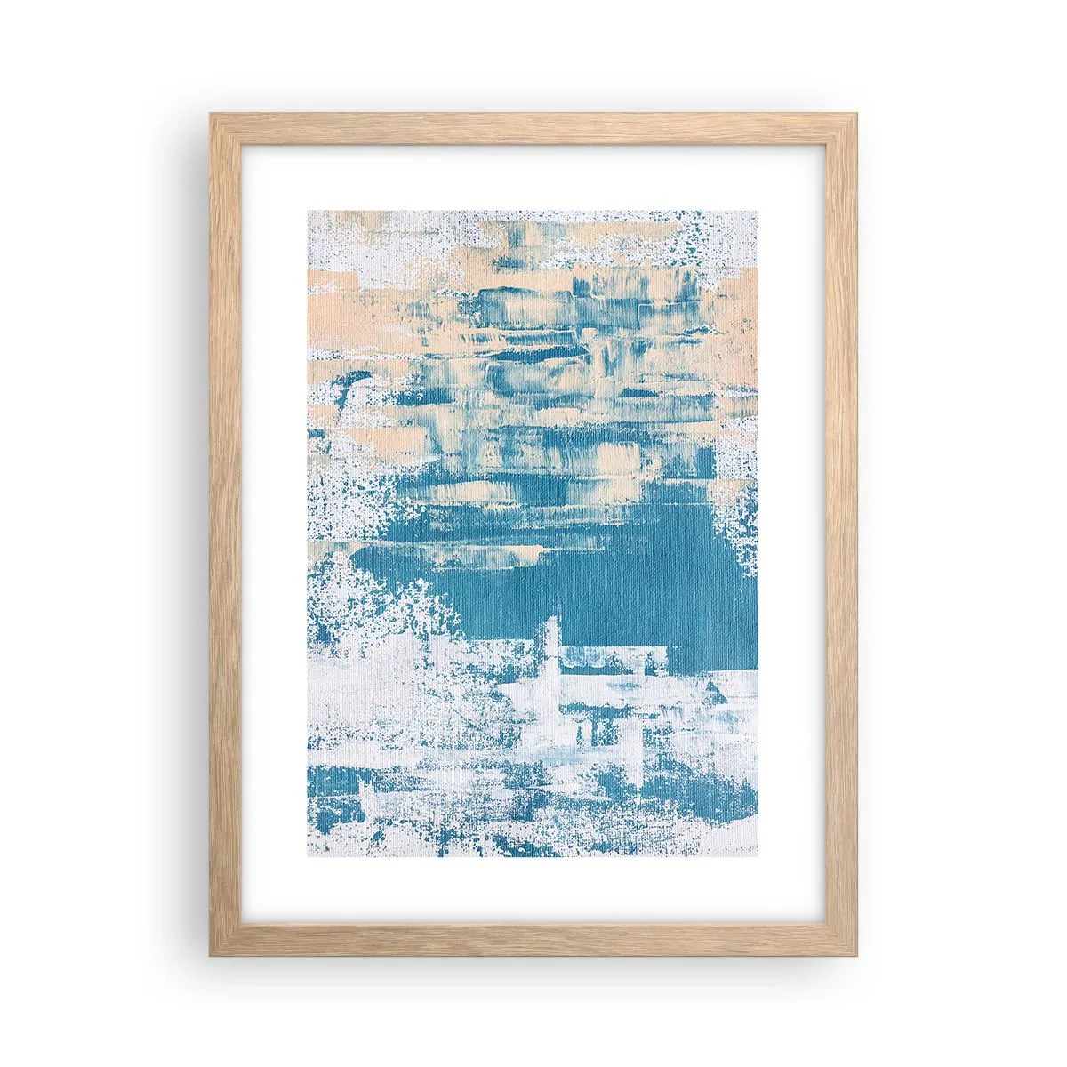 Plagát v ráme zo svetlého duba - Cez cencúľ - 30x40 cm