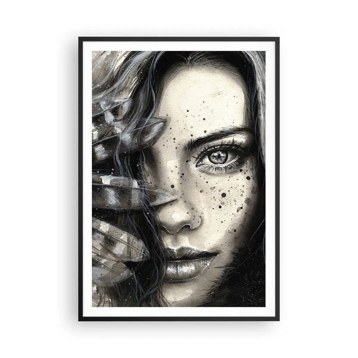 Plagát v čiernom ráme - Divoká krása - 70x100 cm