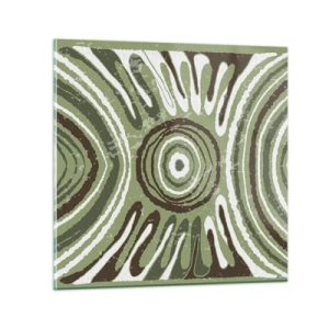 Obraz na skle - Explózia emócií - 70x70 cm