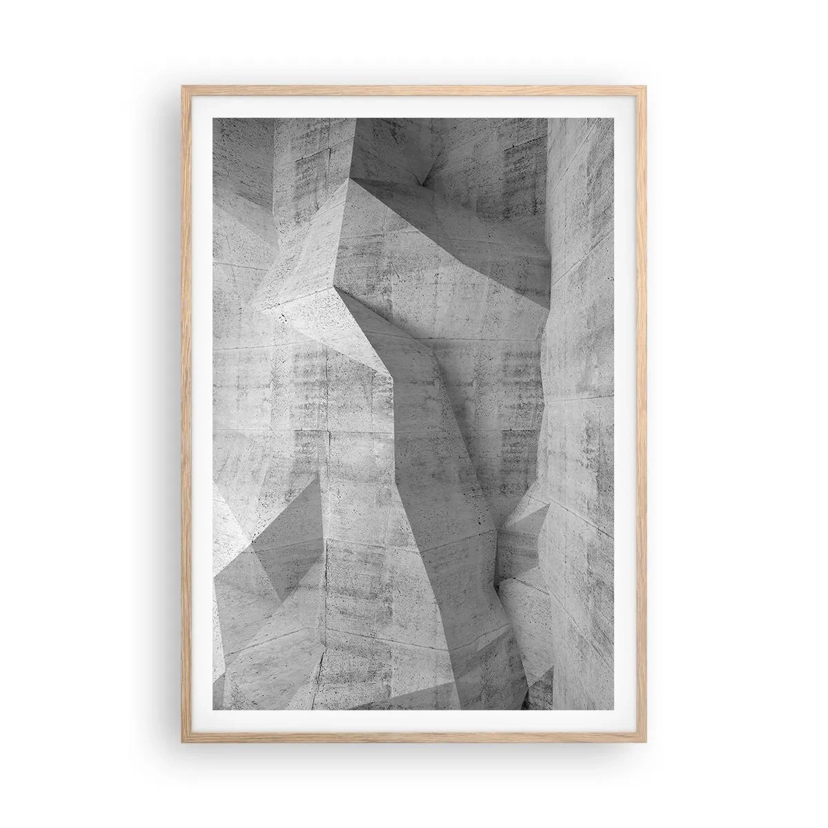 Plagát v ráme zo svetlého duba - Skutočná výzva - 70x100 cm