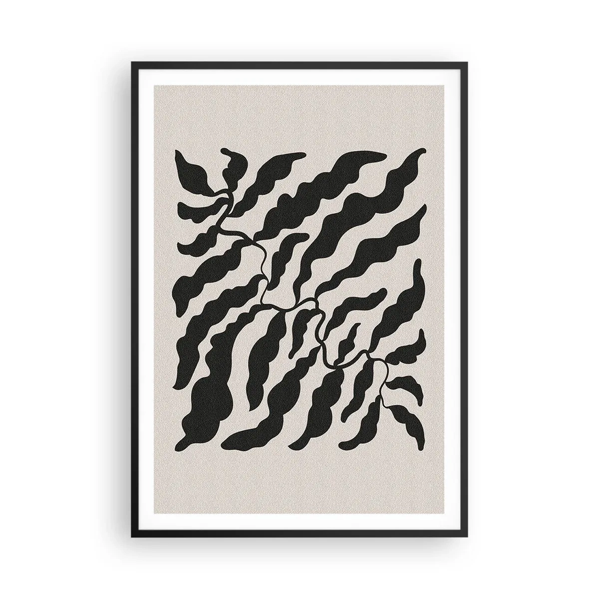 Plagát v čiernom ráme - Povaha štvorca - 70x100 cm