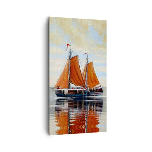 Obraz na plátne - Pluj, námorník… - 55x100 cm