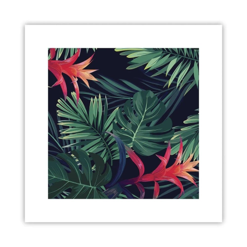 Plagát - Vzplanúť v zelenom - 30x30 cm