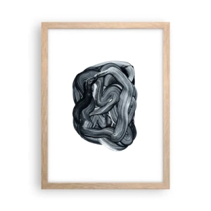 Plagát v ráme zo svetlého duba - Nie je to tak jednoduché - 30x40 cm