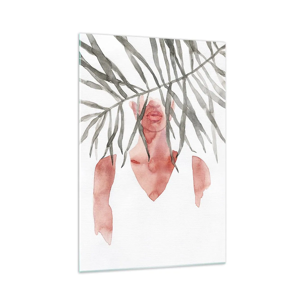 Obraz na skle - Dáma trópov - 70x100 cm