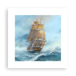 Plagát - Bežiaci po vlnách - 30x30 cm