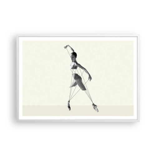 Plagát v bielom ráme - V divadle sveta - 100x70 cm