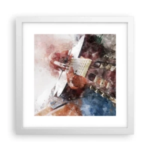 Plagát v bielom ráme - Čo si o tom myslíš? - 30x30 cm