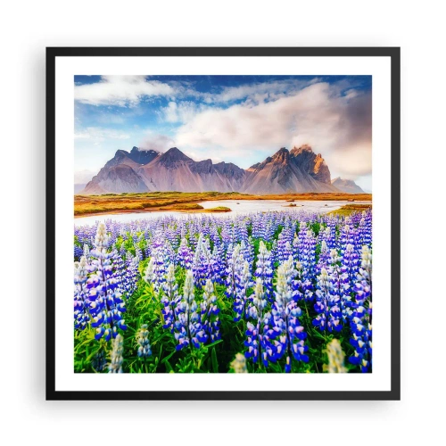 Plagát v čiernom ráme - Sila a prísnosť vedľa miernosti - 60x60 cm