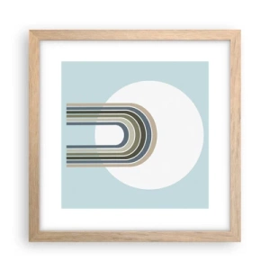 Plagát v ráme zo svetlého duba - Neodolateľná príťažlivosť - 30x30 cm