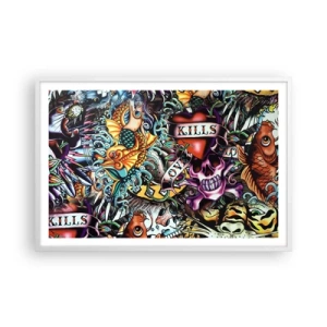 Plagát v bielom ráme - Sen tatéra - 91x61 cm