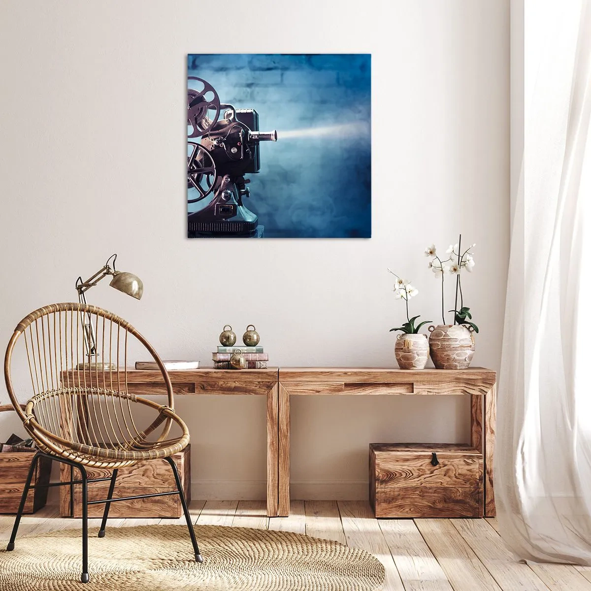 Obraz na plátne - V starom kine - 60x60 cm