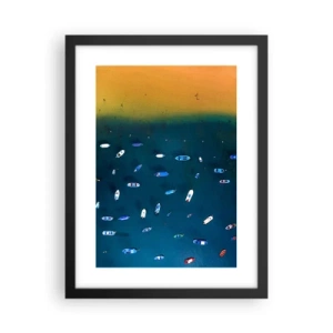 Plagát v čiernom ráme - Prázdninová hra - 30x40 cm