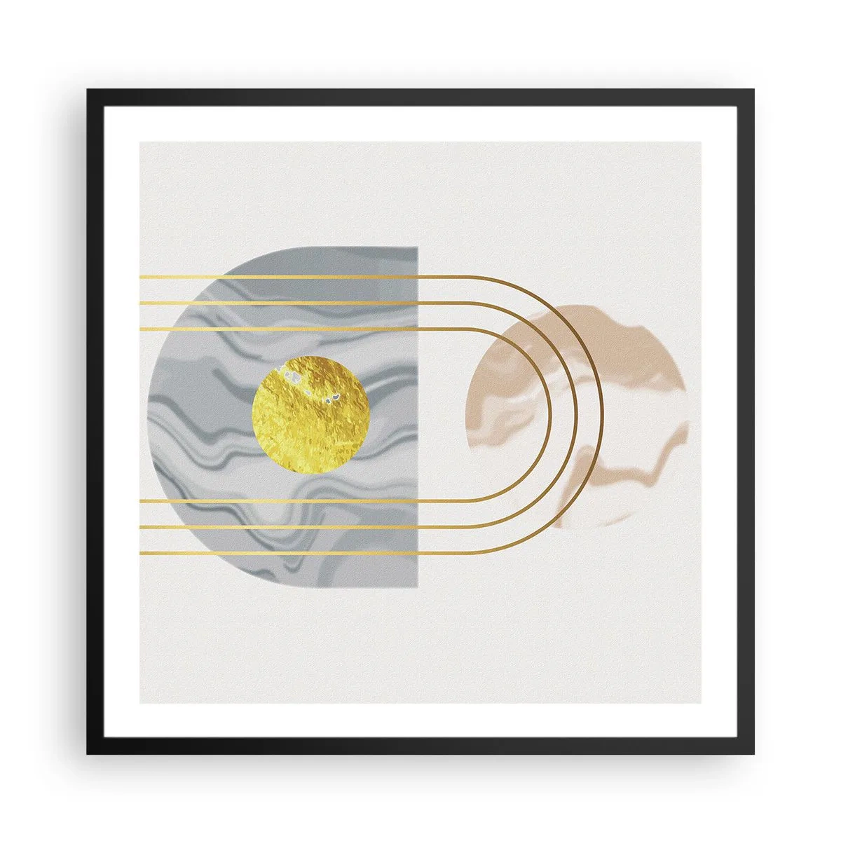 Plagát v čiernom ráme - Jas a žiarivosť - 60x60 cm