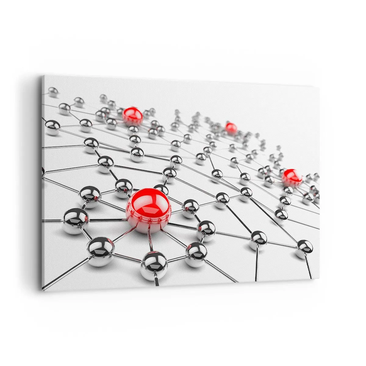 Obraz na plátne - Strieborná sieť - 100x70 cm