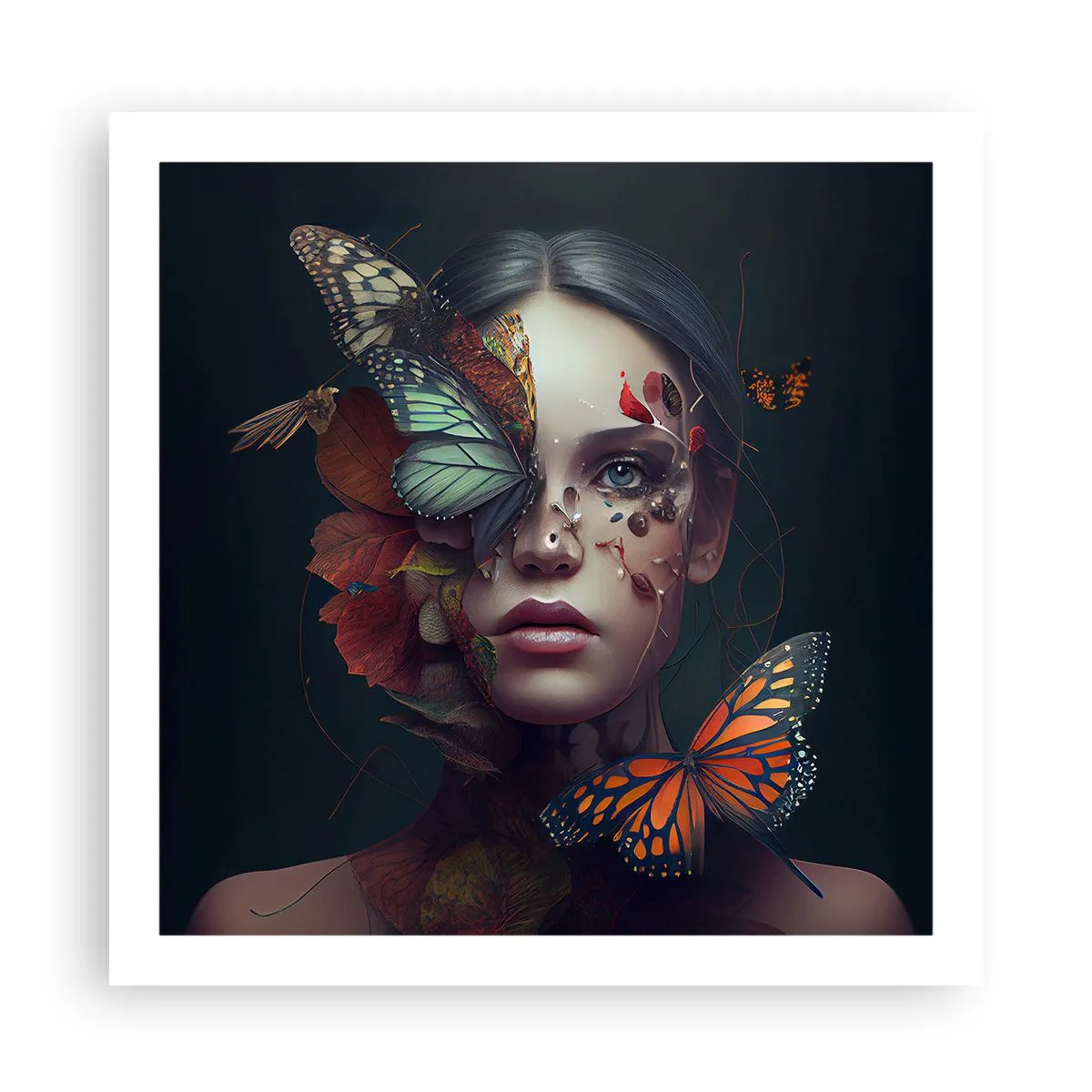 Plagát - Nádherná metamorfóza - 60x60 cm
