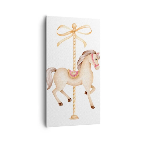 Obraz na plátne - Elegantným klusom - 55x100 cm