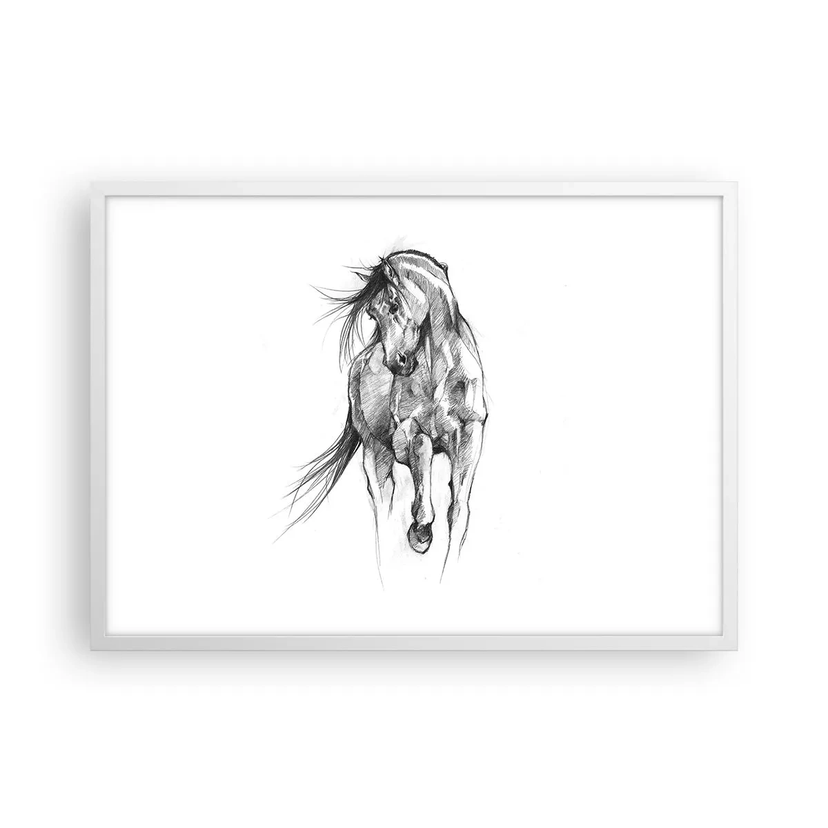 Plagát v bielom ráme - V ladnom kluse - 70x50 cm