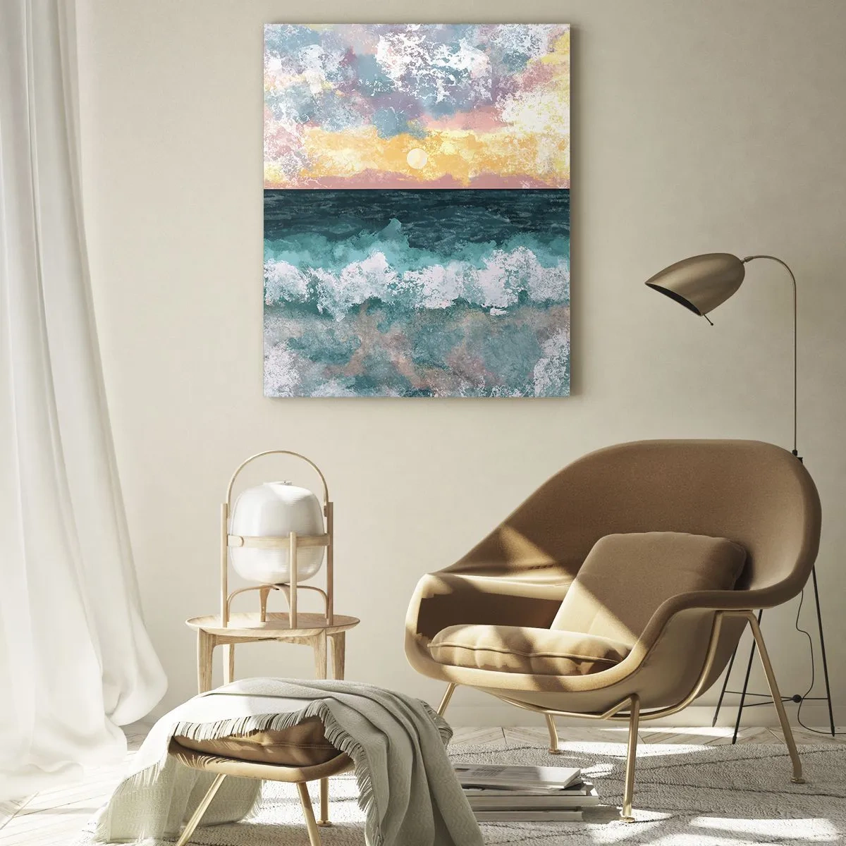 Obraz na skle - Voda, svetlo, vzduch - 80x120 cm